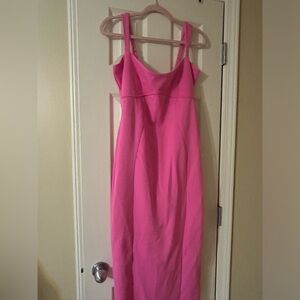 Good American Pink Midi Scuba Dress XL NWT $149